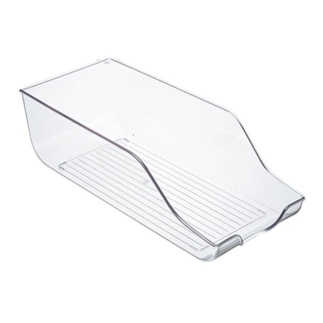 Promotion!Stackable Plastic Food Storage Bins for Refrigerator Organizer Transparent C