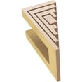 thumbnail image 6 of 4"W x 4"D x 8"H Wide Landon Rough Cedar Woodgrain TimberThane Corbel, Primed Tan, 6 of 6