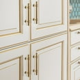 thumbnail image 3 of Homdiy 25Pack Gold Cabinet Pulls Brushed Brass Hardware Cabinet Handles Gold Drawer Pulls for Kitchen Cabinets, Dresser Drawers, 5inch Hole Center, 3 of 6