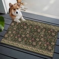 thumbnail image 4 of Sage Green Floral Area Rugs Collection 2'x3', Ethnic Tribe Abstract Art Flowers Non Slip Indoor Rectangle Throw Runner Rug Floor Mat Carpet for Living Room Dining Table Bedroom Nursery, 4 of 9