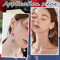 thumbnail image 5 of 1 Box 8 Sets USA Flag Earring Making Kit Patriotic Charms 4th of July Rhinestone US Charm American Flag Charms Red Blue Flag Charm Mixed Color, 5 of 6