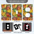 thumbnail image 3 of Yayeee Duplex Wall Plate 1-Gang 4.5"x2.7" Home Receptacle Light Switch Decorative Outlet Cover, Retro Autumn Leaves, 3 of 7