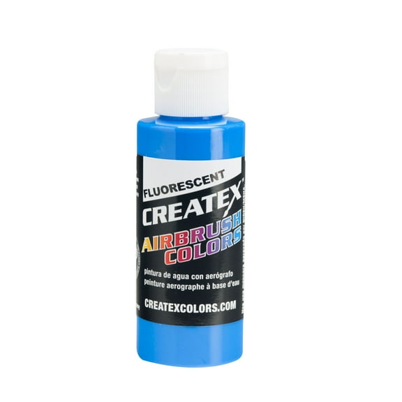 Createx Airbrush Color, Fluorescent, 2 oz., Blue