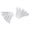 White, variant on YAHHU 2Pcs White Gutter Downspout Diverter Rainwater Dispersal Extension Kit Outdoor Rain Disperser Splash Block Plastic Roof Accessories 6.3 inches / 16 cm