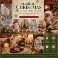 thumbnail image 5 of 3D Christmas Glass Art Cup, Christmas Stemless Wine Glasses, Santa Snowman Reindeer Tree Drinking Glasses for Coffee Cocktails Whiskey Soda, Unique Christmas Gift, 5 of 9