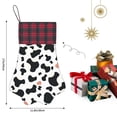 thumbnail image 2 of Dog Paw Decorative Socks 17x11.8in Top With A Strap Design For Easy Hanging For Festive Christmas Party Decorations Simple Cow Print Pattern1_3, 2 of 8