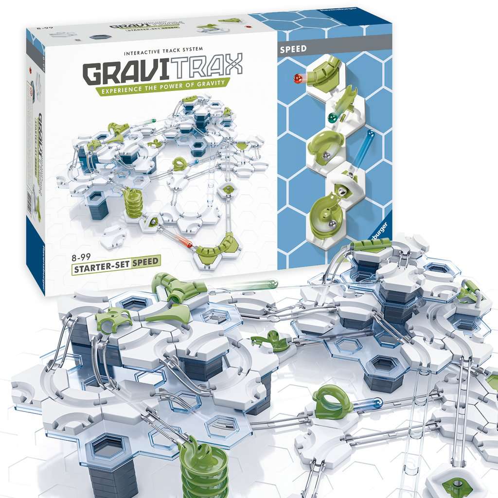 Ravensburger - GRAVITRAX トイザらス限定セットSTARTER-SET  SPEED Gravitrax Speed Starter Set with Magnetic Cannon, Tunnel and