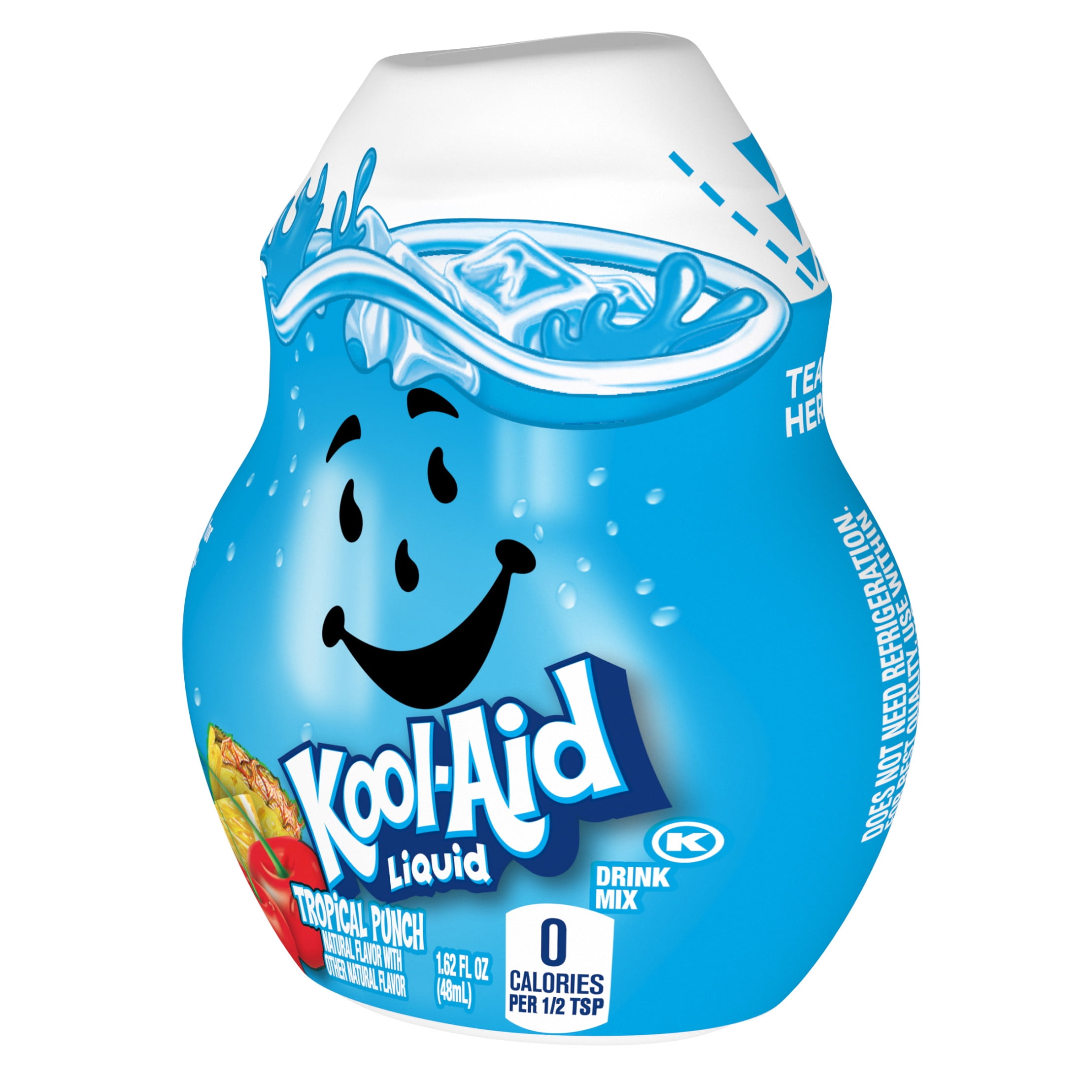 Kool-Aid Liquid Tropical Punch Naturally Flavored Soft Drink Mix, 1.62 fl oz Bottle