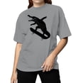 thumbnail image 2 of Straight Outta Brindisi Women's T-shirt Sport Gray, 2 of 3