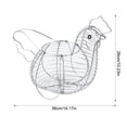 thumbnail image 3 of Matsuzay Soporte de huevo con forma de pollo de hierro portátil galvanizado lindo almacenamiento decorativo restaurante huevos contenedor Cocina y Comedor, 3 of 6