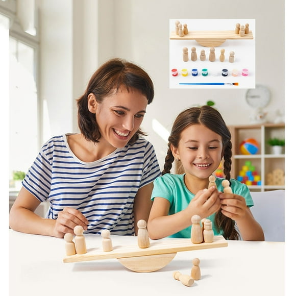 Toys Games Kids,Christmas Decorations,Baby Toys Clearance,Novelty Gag Toys,Wooden Seesaw for Kids,Wooden Seesaw Toy Wooden Balances Stress Release Toy,Hand Coordination Practice Block Balances Toy