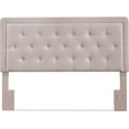 thumbnail image 4 of Elle Decor Amery Tufted Upholstered Queen Size Headboard with Adjustable Height, Pink, 4 of 9