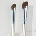 thumbnail image 2 of Makeup Brush Set, Concealer Brush, 2Pc Angled Cosmetic Brushes for Under Eye Concealer, Comfortable Handle, Easy To Clean, Reusable, Suitable for Beginners and Makeup Artists, 2 of 5