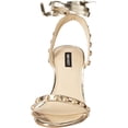 thumbnail image 2 of NINE WEST Womens Istelle3 Heeled Sandal 6.5 Gold, 2 of 7
