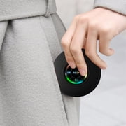 Mini Bluetooth Shower Speaker with LED light, Portable Waterproof Hands-Free Speakerphone, Rechargeable Wireless Stereo Speakers for Beach, Shower & Home (Black)