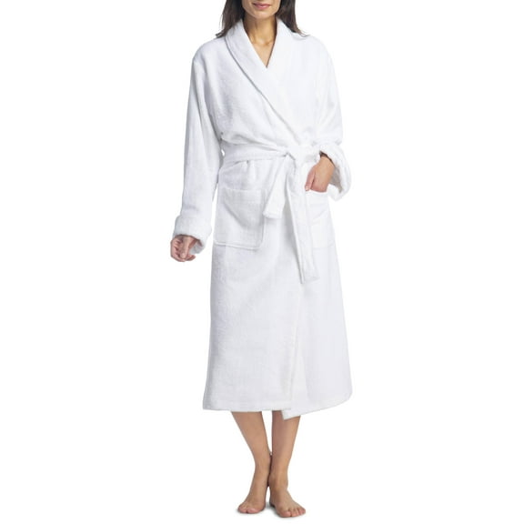 Fishers Finery Women's Premier Hotel Spa Turkish Terry Robe; Ultra Plush (LXL)