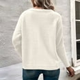 thumbnail image 7 of Usmixi 2023 Sweater Coat for Women Fuzzy Fleece Coats for Women Casual Solid V Neck Button Long Sleeve Cardigan Tops Fall Comfy Knit Sweater Outerwear Winter Sweater Coat, 7 of 7