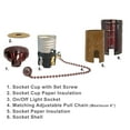thumbnail image 2 of Royal Designs, Inc. Pull Chain Lamp Socket for Incandescent LED Bulbs, Oiled Rubbed Bronze, Set of 2, 2 of 7