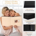 thumbnail image 3 of HeariCro Vegan Leather 4x23 Photo Album with Display Window Memory Book Family Wedding Gift, 3 of 7