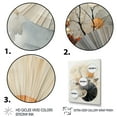 thumbnail image 3 of Designart "Seashell Sumi Asian Painting V" Asian Floater Framed Canvas Wall Art, 3 of 7