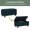 thumbnail image 5 of Convenience Concepts Designs4Comfort 7th Avenue Storage Ottoman Bench, 5 of 8