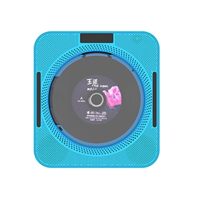 Lecteur CD Portable, Lecteur de Musique CD Mural, Télécommande, Radio FM, Haut-Parleur Hi-Fi avec USB, Écran LED 3,5 mm, Facile à Installer