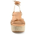 thumbnail image 6 of Journee Womens Catalinn Espadrille Platform Sandals, 6 of 8