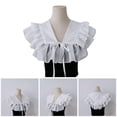 thumbnail image 2 of Ywmsfl Lace Ruffled Shawl Collar Elegant Sweet False Collar Detachable for Lady Delicate Flouncing Collar Ruffled Lace, 2 of 8