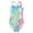Multicolour, variant on NOLDARES Girls Ruffled Shoulder One Piece Bathing Suit Quick Dry Beach Swimwear(Multicolour,12-13 Years)