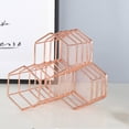 thumbnail image 4 of Metal Pen Pot Hexagon Hollow Portalápices Contenedor Maquillaje Ordenado Organizador Almacenamiento Cepillo Cesta Olla Almacenamiento Oficina Inevent EL009725-00, 4 of 4