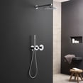 thumbnail image 3 of Kibi Circular 2 Function Thermostatic Shower System With Rough In Valve, 3 of 3