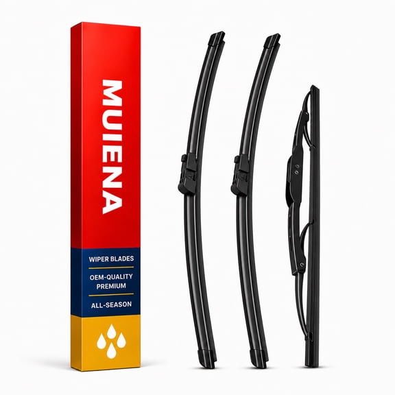 MUIENA Windshield Wipers Replacement for Chevrolet Equinox 2010-2017,GMC Terrain 2010-2017,All-Season Front Rear Wiper Blades-24" 17" 13"(Pack of 3)