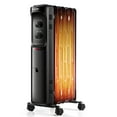 thumbnail image 1 of Costway Radiateur Portable 1500W à Huile avec Thermostat Réglable Noir, 1 of 9