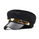 thumbnail image 2 of Sombrero Breda Yashi para mujer gorro con lengua de pato verde militar Algodón con franjas doradas, 2 of 5
