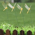 thumbnail image 3 of Fdelink Resin Vse 12Pcs Dragon-fly Stakes Outdoor Planter Flower Pot Bed Garden Decor Yard Art Artificial Yellow, 3 of 3