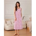 thumbnail image 2 of Ekouaer Nightgowns for Women Long Sleeveless Night Gowns Ladies Soft Nightdress Victorian Sleepwear with Pockets, 2 of 6