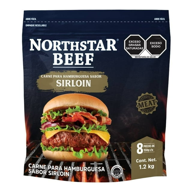 Carne para hamburguesa Northstar Beef sabor sirloin 1.2 kg