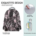 thumbnail image 5 of Leopard Print Backpack for School,Cute School Bag,Schoolbag with Adjustable Shoulder Straps & Padded Back,15.3"x11"x7.1"., 5 of 6