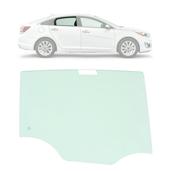 Kojem Rear Passenger Right Door Window for 2011-2015 Kia Optima & 2012-2016 Optima Hybrid Replacement Tempered Glass