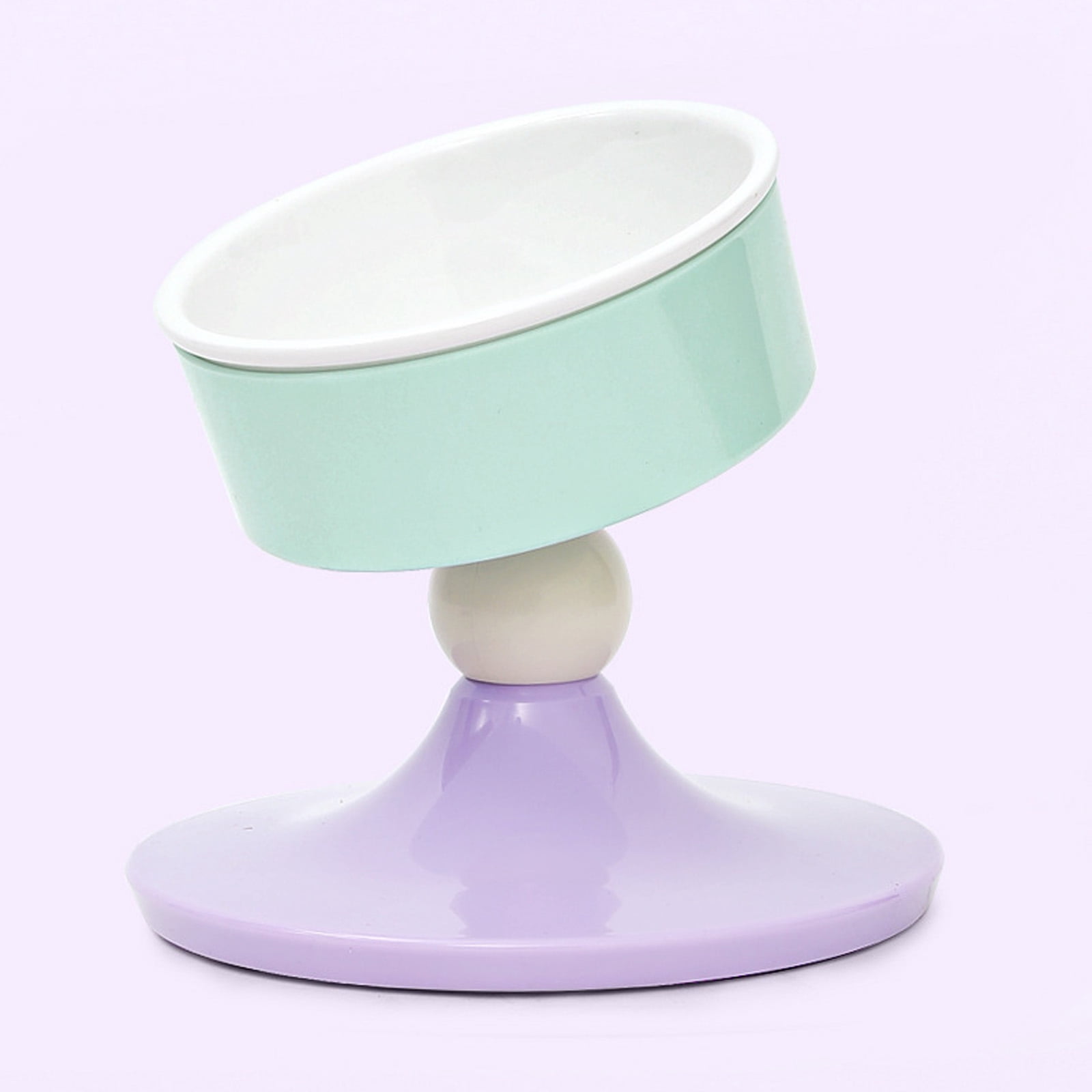 Raised Pet Feeders 3 Adjusting Height Ceramic Water Bowl SlipProof Base Ergonomic Cats Feeding Dish for Daily Use