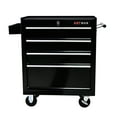 thumbnail image 6 of Rolling Tool Chest, 4 Drawer Tool Box with Wheels, Heavy Duty Industrial Service Cart Storage Organizer with Locking System, Rolling Tool Box Organizer Tool Case for Garage, Repair Shop-BLACK, 6 of 13