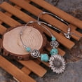thumbnail image 4 of ddioayh Sunflower Turquoise Necklacer,Tree of Life Necklace Sunflower Pendant Necklace,Sunflower Jewelry Gifts for Women Mom,Exquisite Gifts, 4 of 9