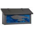 thumbnail image 1 of Whales Horizontal Mailbox, Gold Iridescent - Warm Brass, 1 of 1