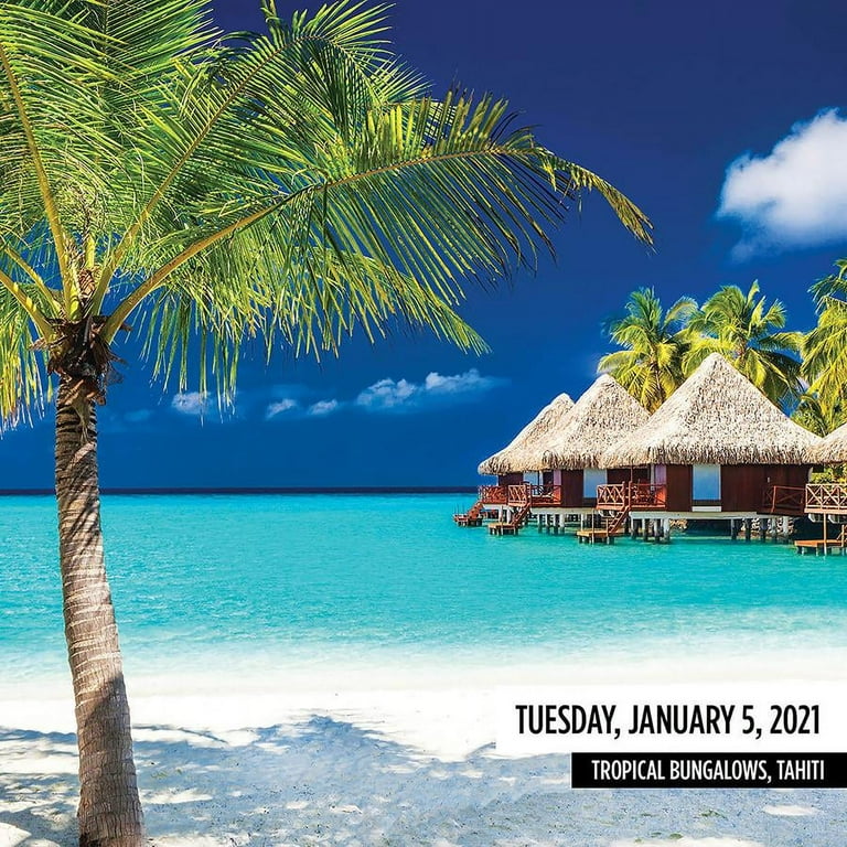 2021 Travel 365 5.5"x5.5" Daily Desktop Calendar - Walmart.com