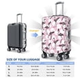 thumbnail image 6 of Lsque Pineapple Flamingo Printed Luggage Cover, Travel Luggage Protector,Scratch and Dirt Resistant, Fits 18-32 Inch Luggage - Small, 6 of 9