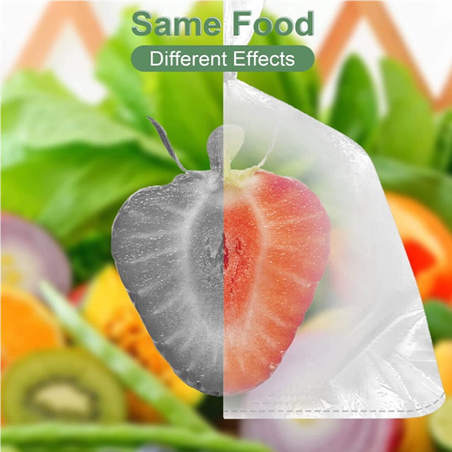 10 Rolls of 12" x 20" Plastic Produce On Roll Clear Bag for Grocery, Kitchen, Food, Fruit, Vegetable Storage (250 Bags per Roll)