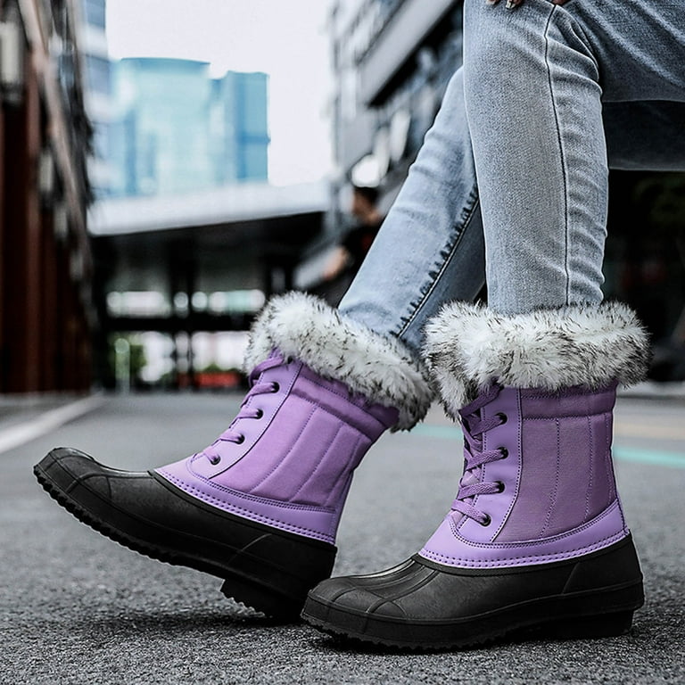 Purple ugg deals snow boots