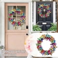 thumbnail image 6 of Butterfly Flower Wreath 15.7 Inch Artificial Spring Easter Door Wall Decoration for Hotel Restaurant Shop Window Home Decor Reusable 1 Piece, 6 of 6