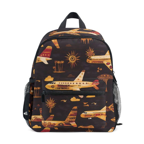 ALAZA Totem Airplane School Backpack Small Bookbag Mini Bags