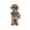 B001- Grey, variant on Indoor Home Accent Piece, Kitchen Counter Decor, Bar Decor, Housewarming Gift, Chef Animal Figurine, Hand-Painted Resin Meerkat Statue Holding Chocolate Egg for Casual Home Space